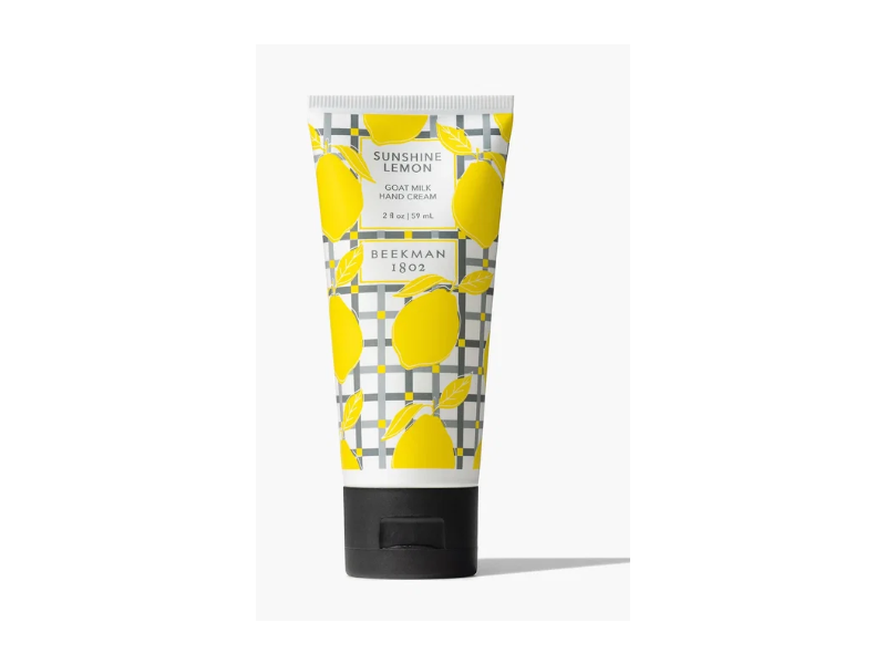 Beekman 1802 Goat Milk Hand Cream, Sunshine Lemon, 2 fl oz/59 mL