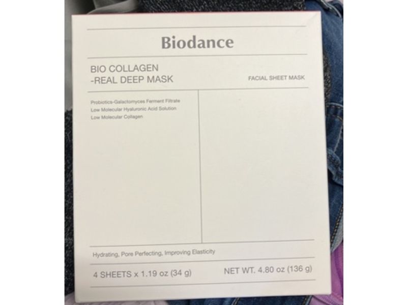 Biodance Collagen-Real Deep Facial Sheet Mask, 1.19 oz/34 g, 4 Count