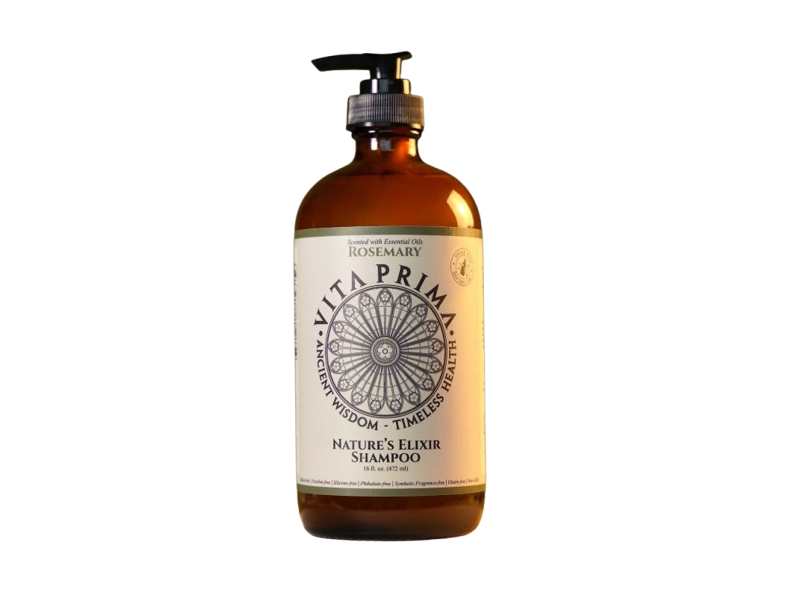 Vita Prima Nature's Elixir Shampoo, Rosemary, 16 fl oz/472 mL