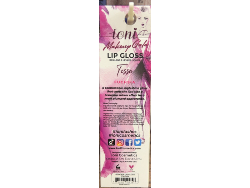 Ioni Lip Gloss, Fuchsia, 0.50 fl oz/15 mL