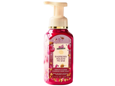 Bath & Body Works Gentle & Clean Foaming Hand Soap, Raspberry Holiday Pie Bar, 8.75 fl oz/259 mL