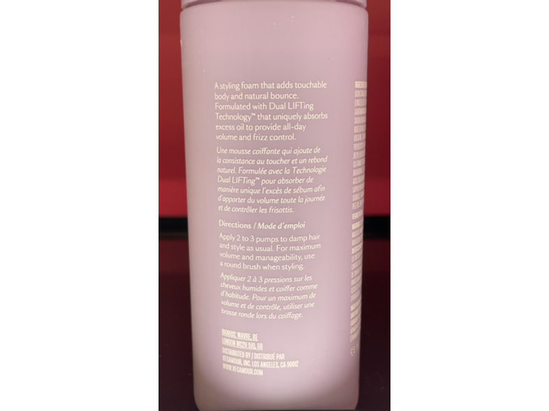 Vegamour Uplift Volumizing Styling Foam, 5 fl oz/150 mL