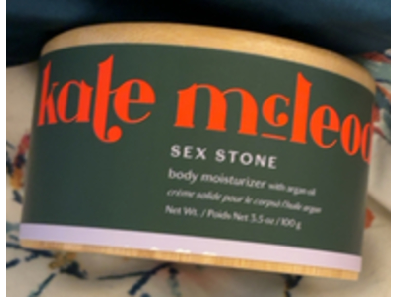 Kate Mcleod Sex Stone Body Moisturizer, Argan Oil, 3.5 oz/100 g