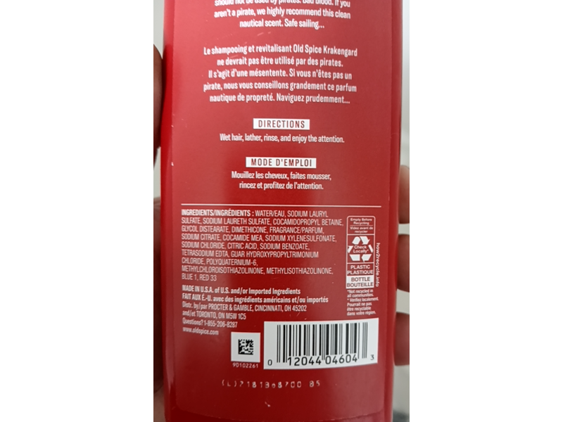Old Spice Krakengard 2 In 1 Shampoo & Conditioner, 13.5 fl oz/400 mL