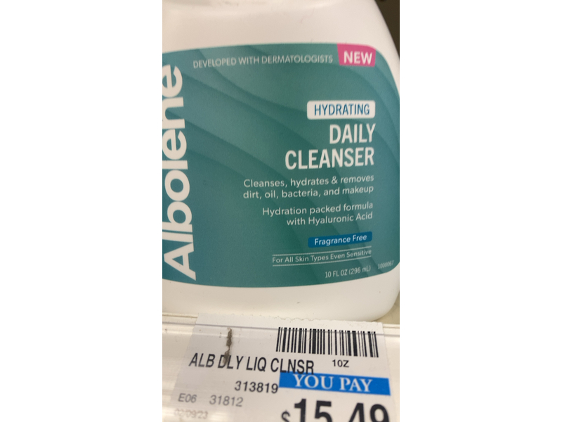 Albolene Hydrating Daily Cleanser, 10 fl oz/296 mL