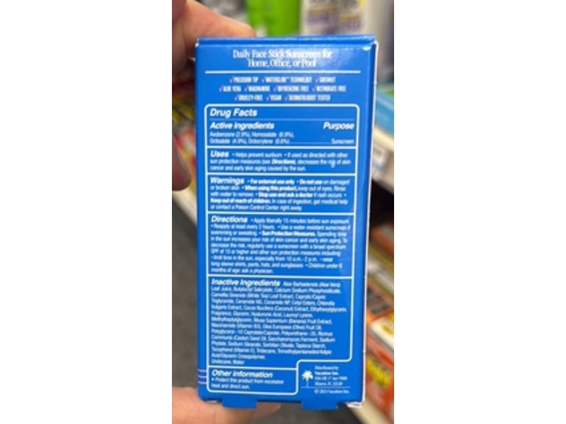 Vacation Super Sunscreen Stick, SPF 45, 0.7 oz/28 g