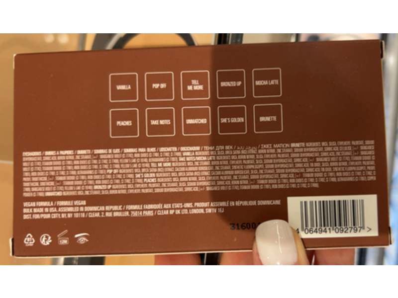 Kylie Jenner The Bronze Pressed Powder Eye Shawdow Palette, 0.03 oz/0.9 g