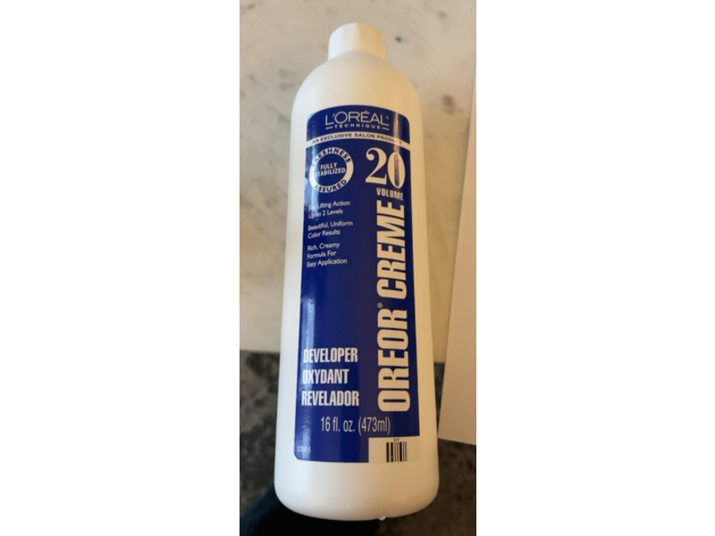 Loreal Oreor Creme 20 Volume Developer, 16 fl oz/473 mL, Pack Of 2