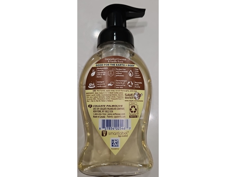 Softsoap Velvet Silk Foaming Hand Soap, Caramelized Coconut & Vanilla Scent, 9 floz/266 mL