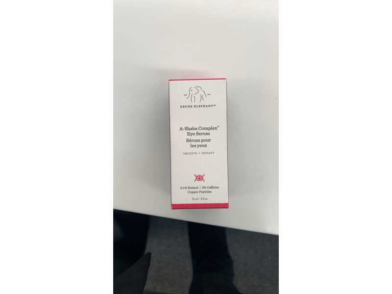Drunk Elephant A-Shaba Complex Eye Serum - Anti Aging Wrinkle Serum for Dark Circles (15 mL / 0.5 Fl Oz)