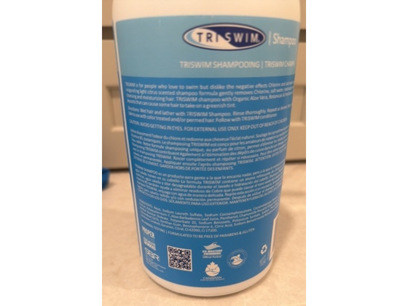 Triswim Shampoo, Lime + Tropical Mango, 32 fl oz/946 mL