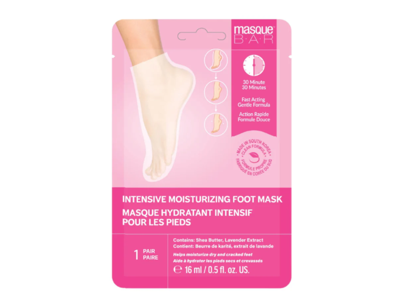 Masque Bar Intensive Moisturizing Foot Mask, 0.5 fl oz/16 mL, 1 Pair
