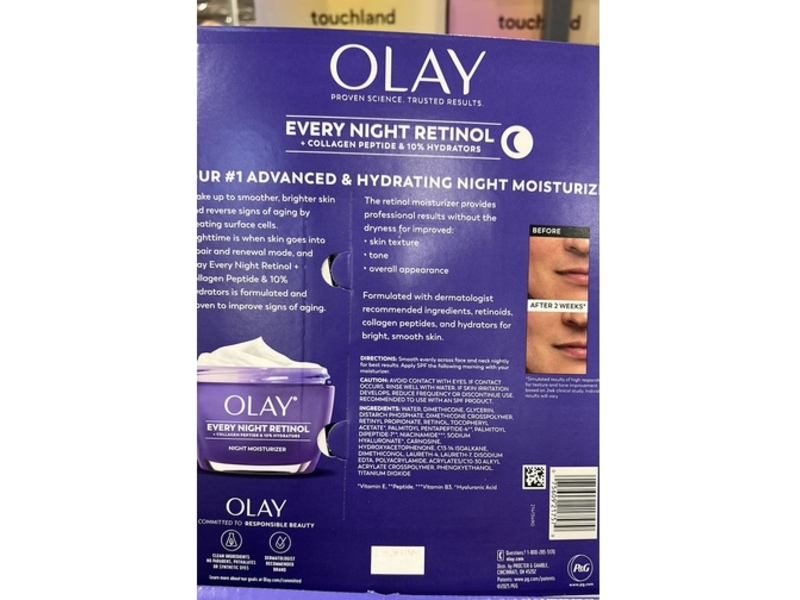Olay Every Night Retinol Night Moisturizer, Pack Of 2