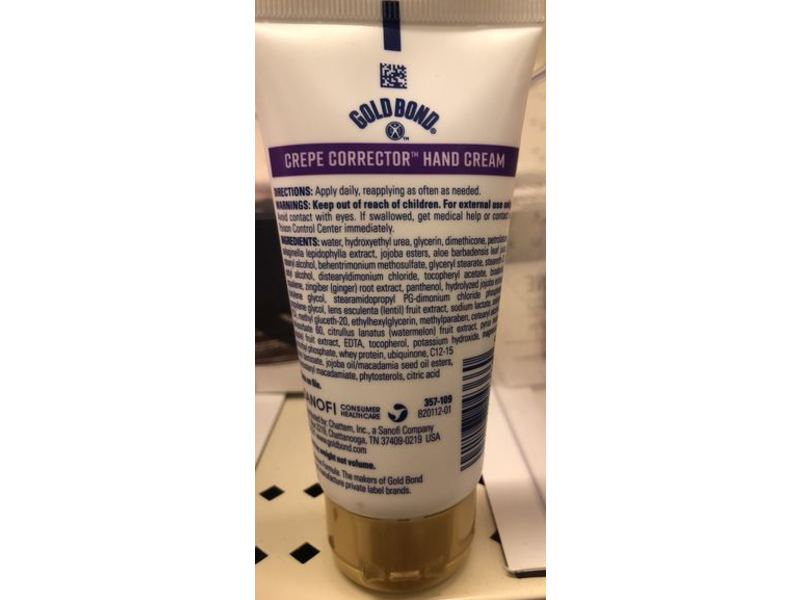 Gold Bond Crepe Corrector Hand Cream, 3 Vitamins, 3 oz/85 g