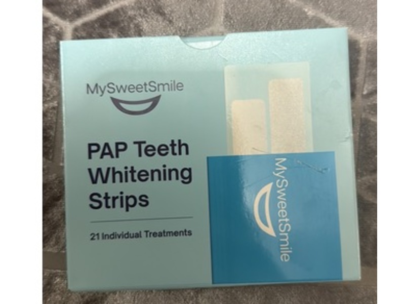 MySweetSmile PAP Teeth Whitening Strips, 21 Count