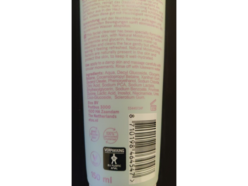 Etos Cleansing Sensitive Face Wash, 150 mL