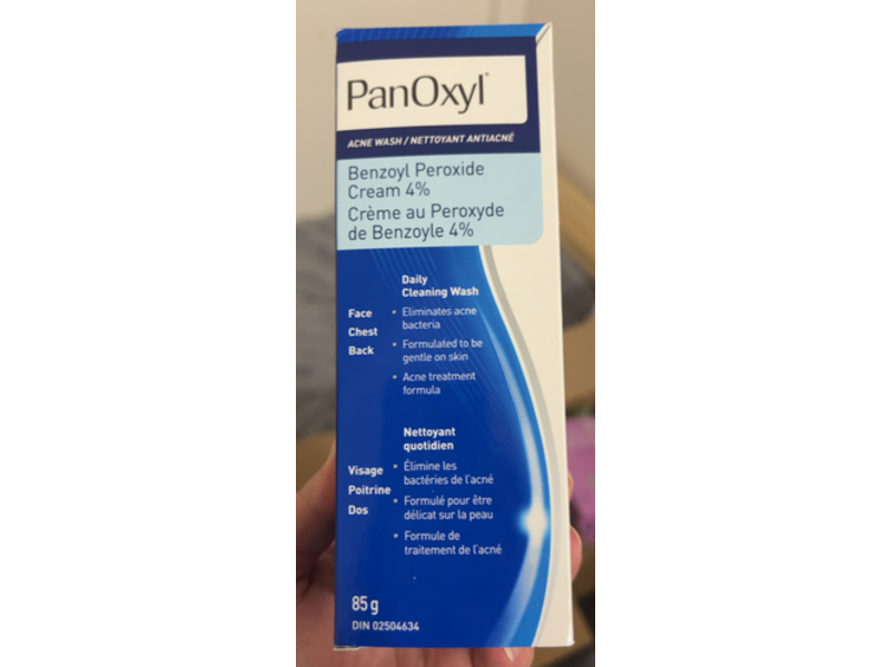 PanOxyl Daily Cleaning Acne Wash, Benzoyl Peroxide Cream, 85 g