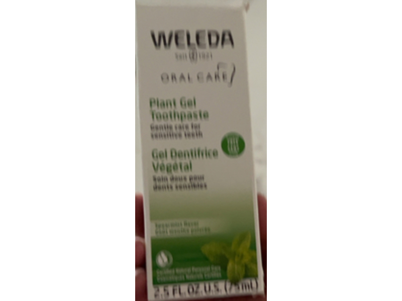 Weleda Plant Gel Toothpaste, Spearmint Flavor, 2.5 fl oz/75 mL
