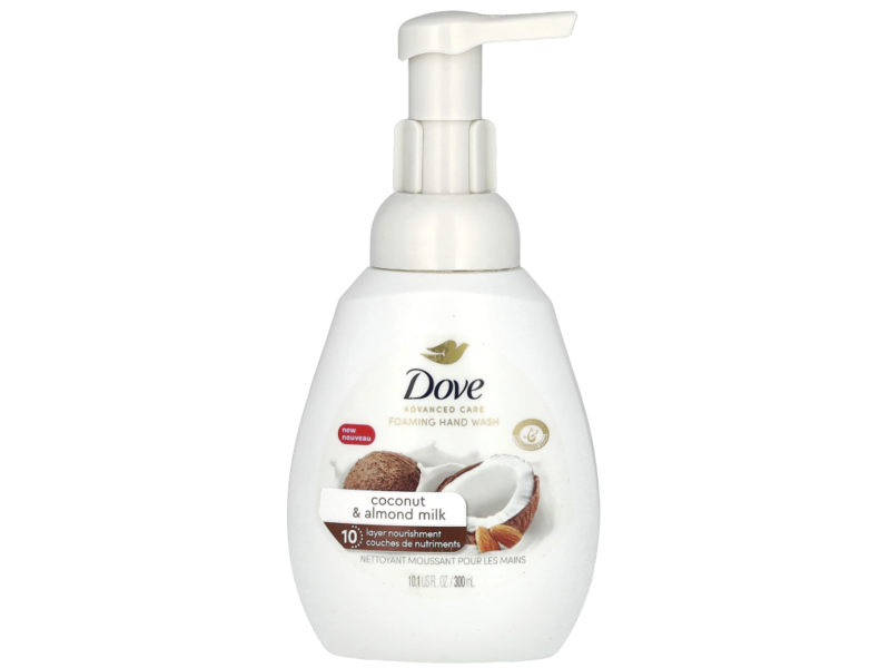 Dove Advanced Care Foaming Hand Wash, Coconut & Almond Milk, 10.1 fl oz/300 mL