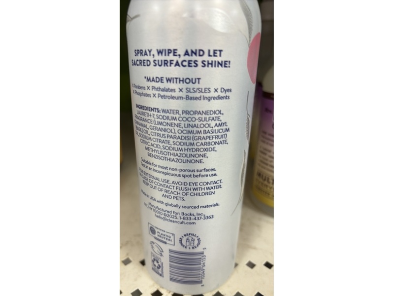 Cleancult All Purpose Cleaner, Pink Grapefruit, 16 fl oz/473 mL