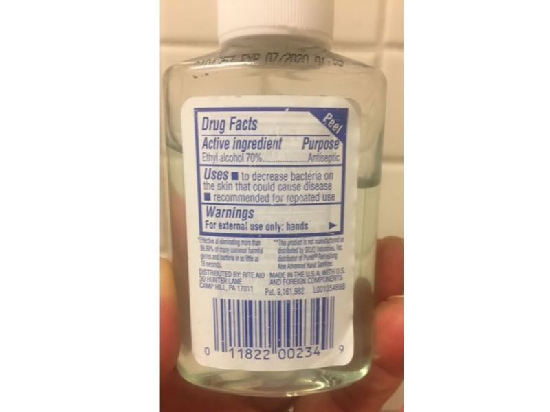 Daylogic Advanced Hand Sanitizer, Aloe, 2 fl oz/59 mL