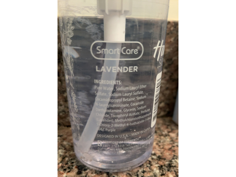 Smart Care Hand Soap, Lavender, 16.9 fl oz/500 mL