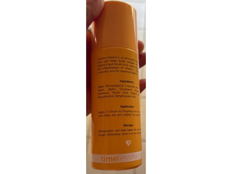 Timeless Skin Care 20% Vitamin C Serum, Ferulic Acid Vitamin E, 4 fl oz/120 mL