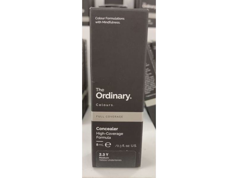 The Ordinary Colours Full Coverage Concealer, 2.3 Y Medium, 0.3 fl oz/8 mL