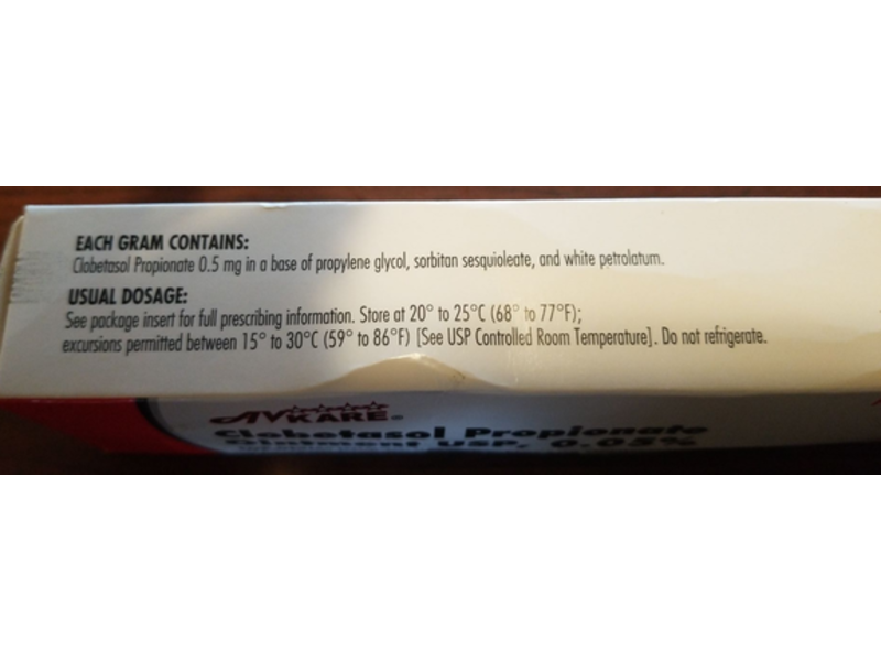 Clobetasol Propionate Ointment, 0.05%, 60 g AVkare