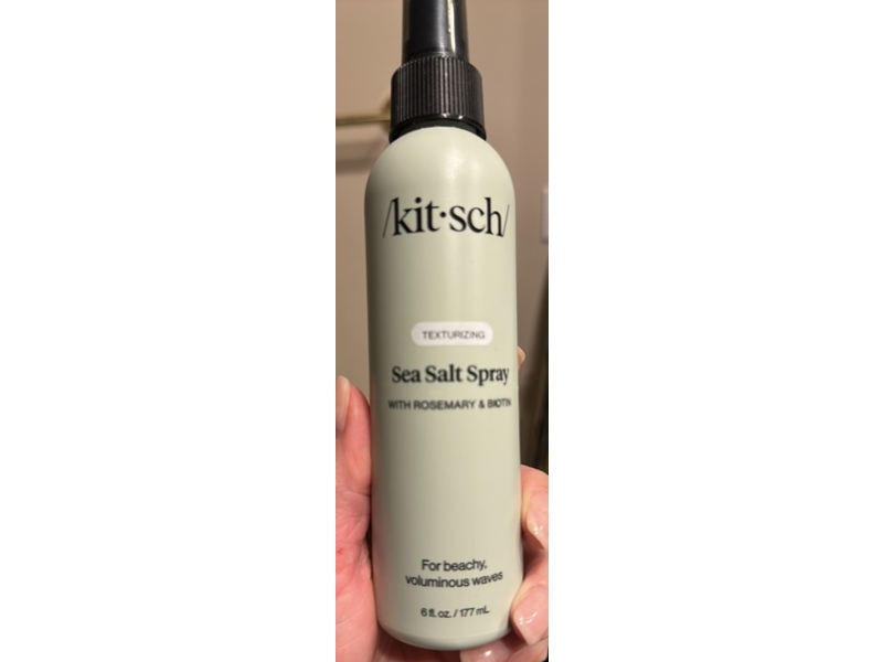 Kitsch Sea Salt Texturizing Spray, Rosemary & Biotin, 6 fl oz/177 mL
