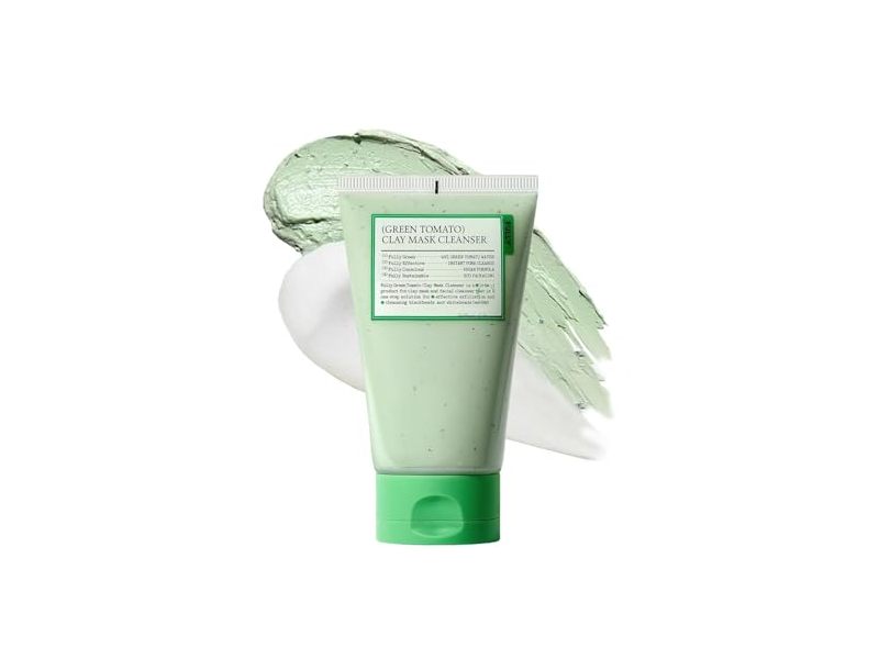 Fully Green Tomato Clay Mask Cleanser, 4.05 fl oz/120 mL