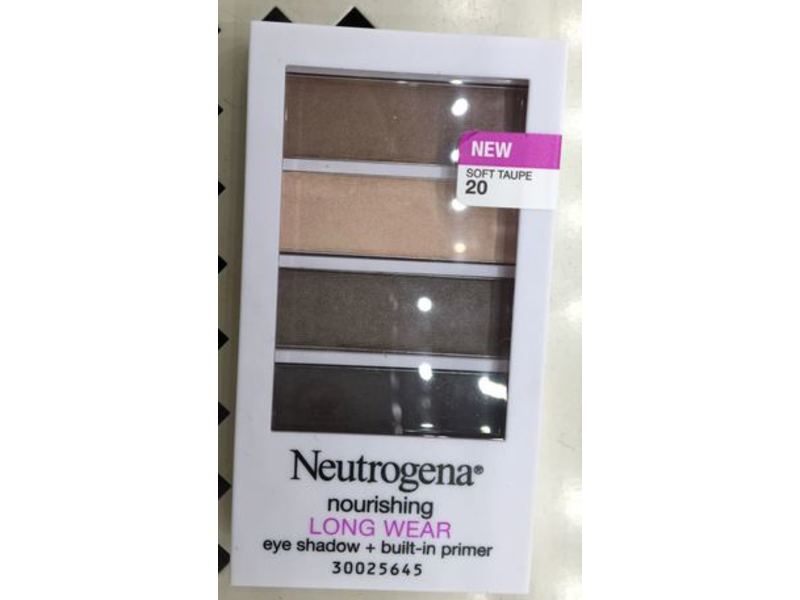 Neutrogena Nourishing Long Wear Eye Shadow + Built-In Primer, Soft Taupe, 0.24 oz/6.97 g