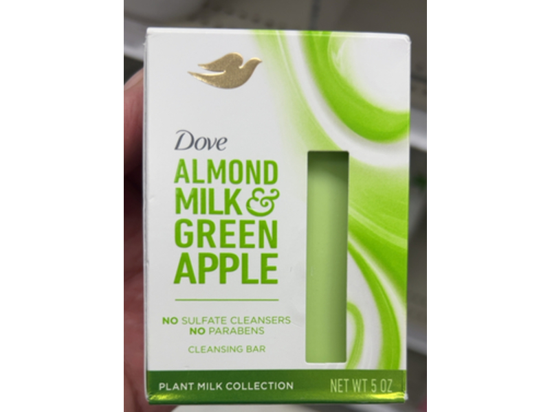 Dove Cleansing Bar, Almond Milk & Green Apple, 5 oz, 4 Count