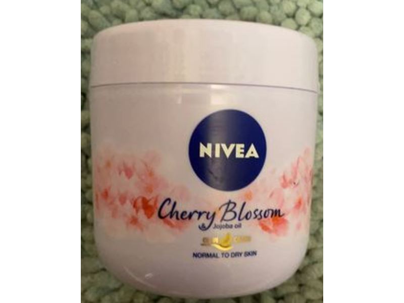 Nivea Body Cream, Cherry Blossom & Jojoba Oil, 13.5 oz