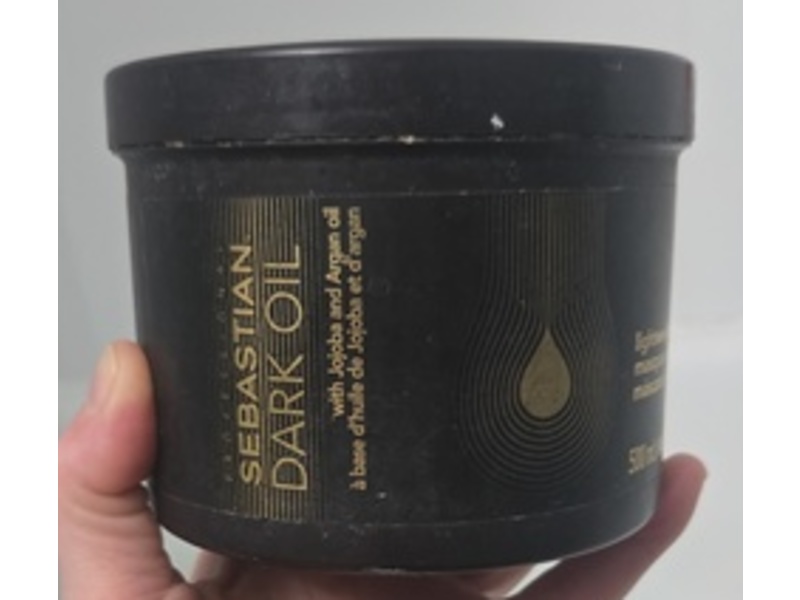 Sebastian Professional Dark Oil Lightweight Mask, Jojoba & Argan Oil, 16.9 fl oz/500 mL