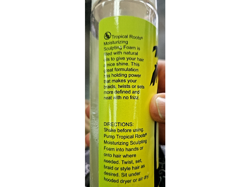 Tropical Roots Moisturizing Sculpting Foam, 8.5 fl oz/251 mL