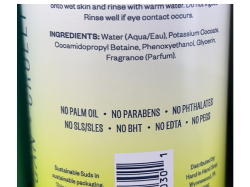 Hand In Hand Foaming Hand Soap, Rosemary Lemon, 8.5 fl oz/251 mL, Pack Of 6