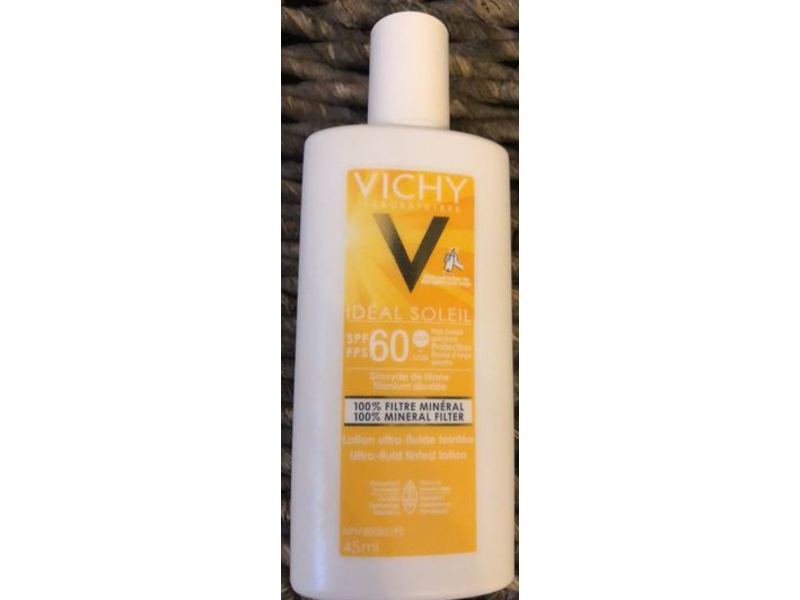 Vichy Laboratories Ideal Soleil Ultra-Fluid Tinted Lotion, SPF 60, 1.52 fl oz/45 mL