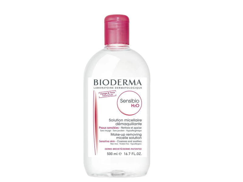 Bioderma Sensibio H2O Micellar Water Makeup Remover, 16.7 fl oz/500 mL