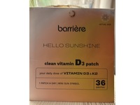 Barriere Hello Sunshine Clean Vitamin D3 Patch, 36 Count - thumbnail 2