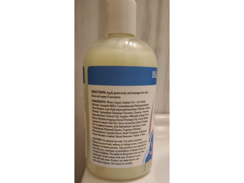 Ginger Lily Farms Botanicals Nourishing Body Wash, Island Tranquility Green Tea Lemongrass, 12 fl oz/355 mL