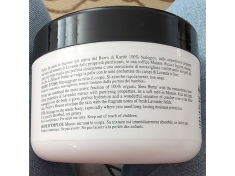 Perlier Intensive Nurturing Body Mousse, Shea Butter & Lavender, 13.5 fl oz/400 mL