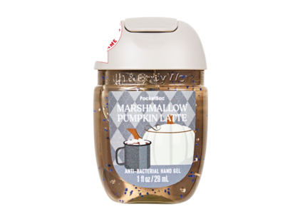Bath and Body Works Anti-Bacterial Hand Gel, Marshmallow Pumpkin Latte, 1 fl oz/29 mL