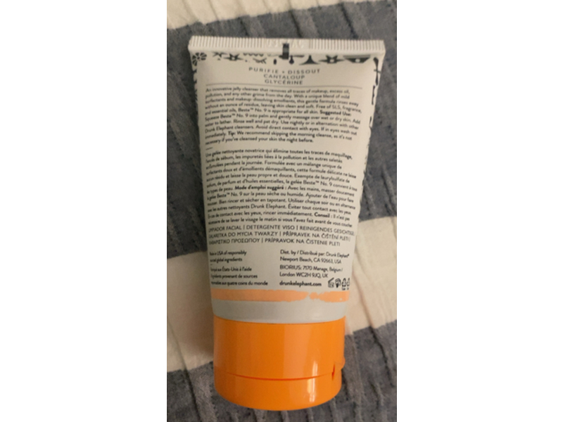 Drunk Elephant Purify + Dissolve Jelly Cleanser, Beste No.9, 2 fl oz/60 mL