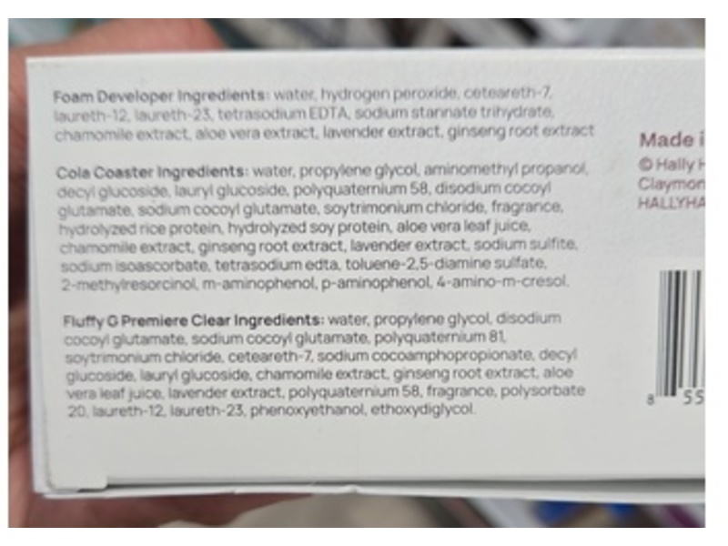 Hally Totally Clean Foaming Demi-Permanent Hair Color Kit, Cola Coaster, 1 Application