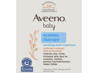 Aveeno Baby Eczema Therapy Soothing Bath Treatment, Colloidal Oatmeal Skin Protectant, 0.75 oz/21 g - thumbnail 1