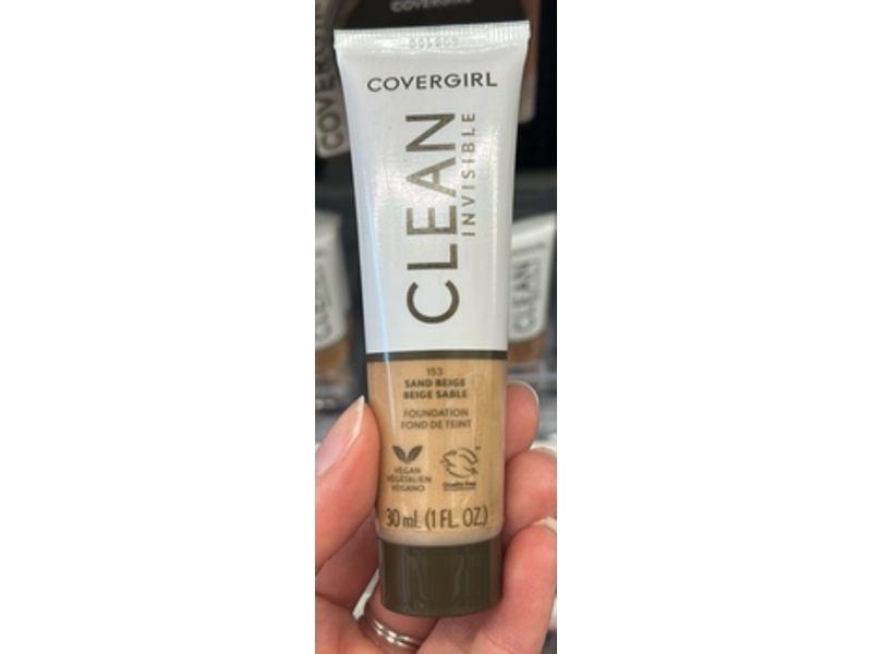 Covergirl Clean Invisible Foundation, 153, 1 fl oz/30 mL