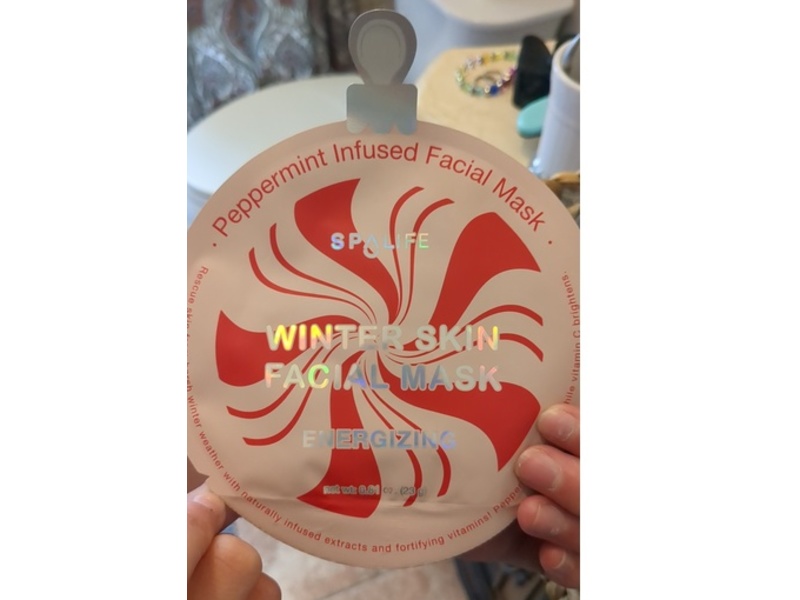 SpaLife Winter Skin Facial Mask, Energizing, 0.8 fl oz/23 g