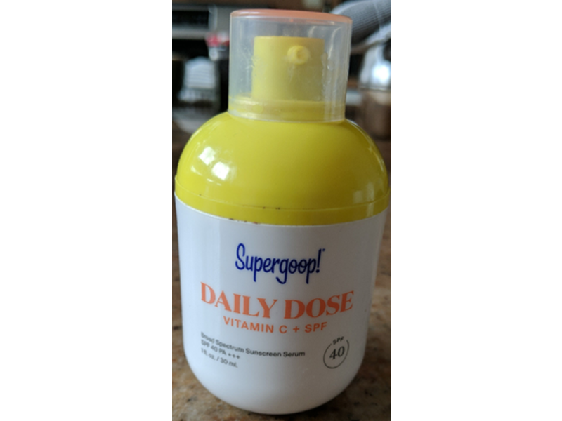 Supergoop! Daily Dose Sunscreen Serum, Vitamin C, SPF 40, 1 fl oz/30 mL