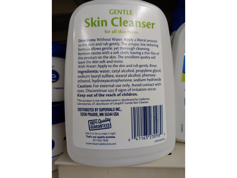 Equaline Gentle Skin Cleanser, All Skin Types, 16 fl oz/473 mL